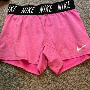 Girls Pink Nike Shorts